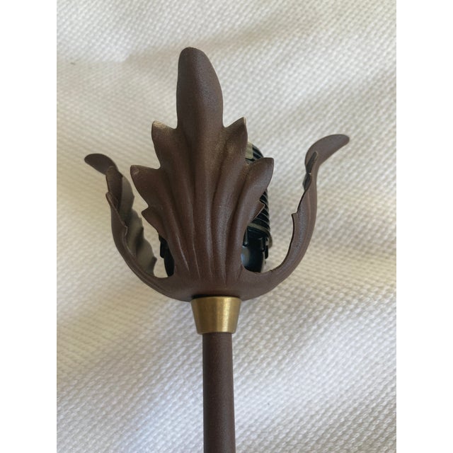 Adam Jackson Pollock Fire Farm Table Lamps For Sale - Image 6 of 10