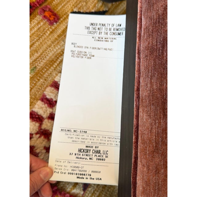 Wood Hickory Chair Jules Chair and Ottoman For Sale - Image 7 of 8