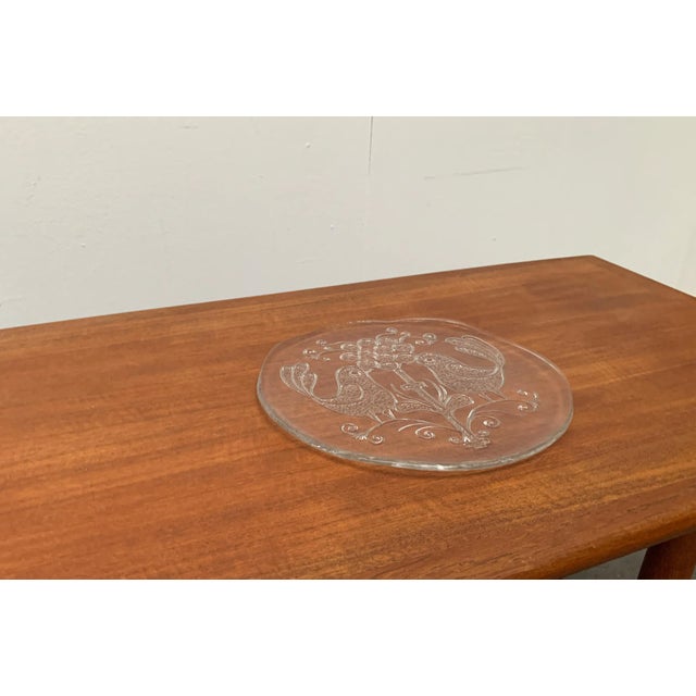 Mid-Century Swedish Glass Plate from Kosta Boda For Sale - Image 17 of 18