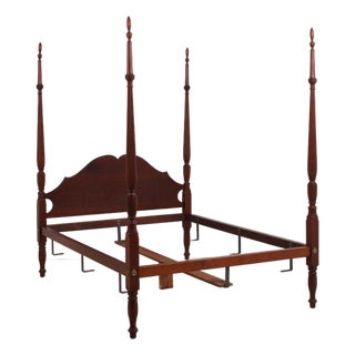 Eldred Wheeler Federal Style Cherry Queen Size Poster Bed For Sale