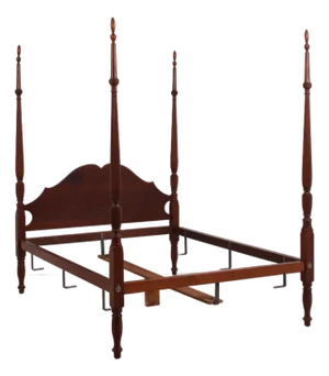 Eldred Wheeler Federal Style Cherry Queen Size Poster Bed