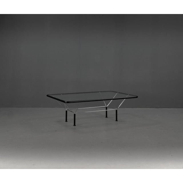Black Postmodern Glass Table by Niels Bendtsen, 1970s For Sale - Image 8 of 18