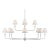 Visual Comfort Mid Century Modern Piaf Oversized Two-Tier Chandelier For Sale