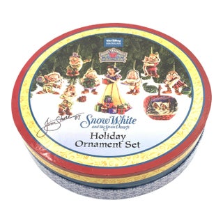 Jim Shore and Snow White and the Dwarfs Ornament Set Rare For Sale