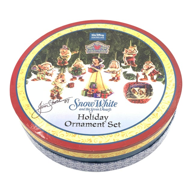 Jim Shore and Snow White and the Dwarfs Ornament Set Rare For Sale