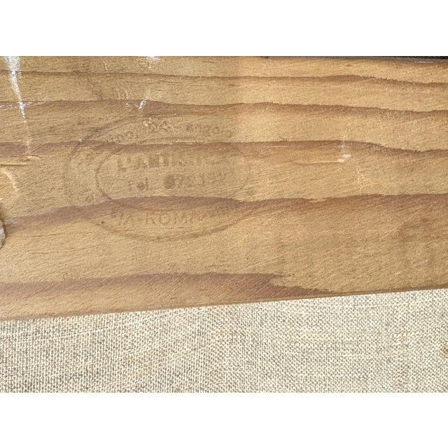 NICOLA SIMBARI 20th c. Italian ORIGINAL OIL PAINTING Young Woman Capri 1965 Large and colorful painting of a young Italian...