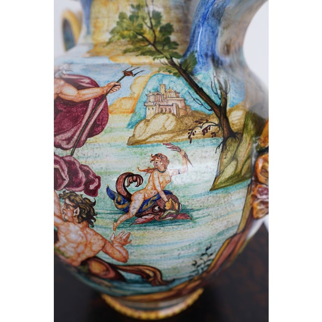 Vintage Ceramic Classical Decorative Vase For Sale - Image 13 of 14