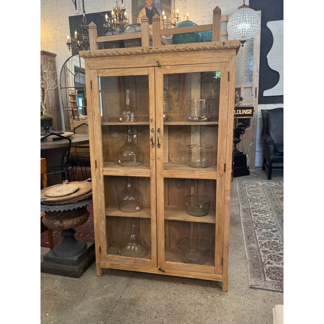 Farmhouse Vintage Salvaged Wood Cabinet For Sale - Image 3 of 11