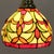 Vintage Tiffany Style Stained Glass Tulip Mini Pendant With Sloped Ceiling Adapter For Sale - Image 4 of 5