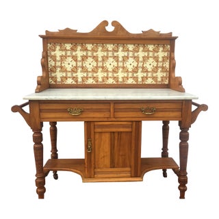 Early Tile & Marble Bar For Sale