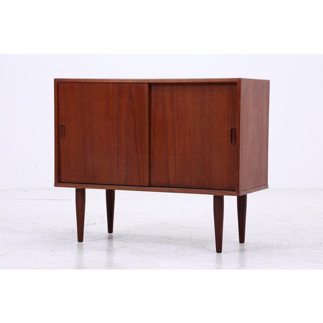 Mid-Century Modern Teak Chest of Drawers with Sliding Doors, 1960s For Sale - Image 13 of 13