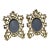 Victorian Cast Brass Portrait Frames - A Pair of 2 For Sale