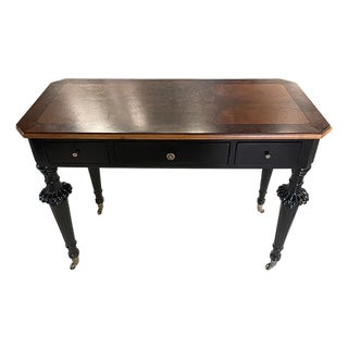 Early 20th Century Finished 3 Drawer Console For Sale