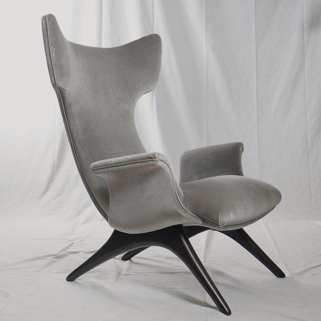 Wood Vladimir Kagan Ondine Chair From Holly Hunt For Sale - Image 7 of 10