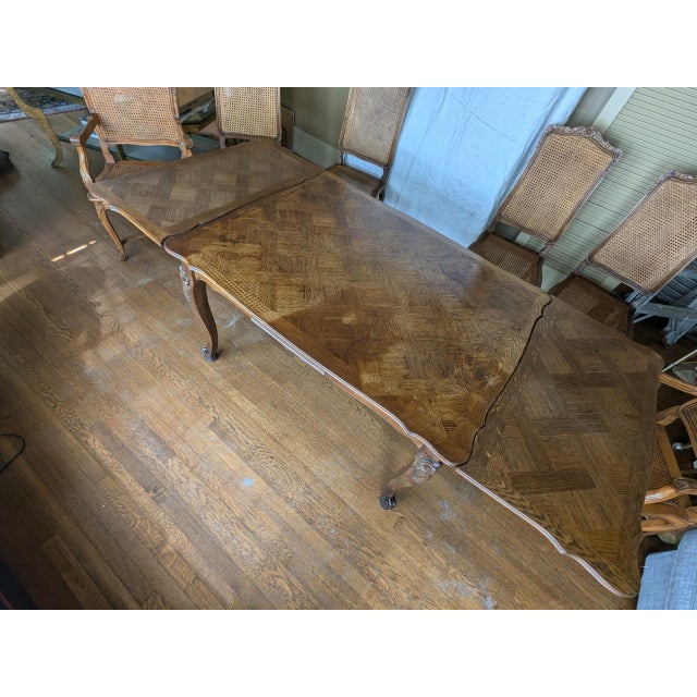 Early 20th Century Louis XV Style Table With 2 Built in Leaves For Sale - Image 5 of 5
