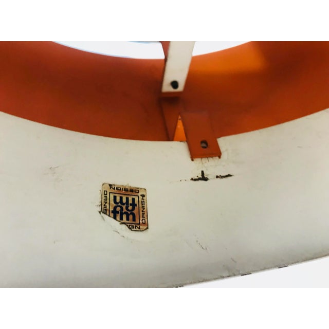 Black Black & Copper Circular Pendant Lamp from Fog & Mørup, 1970s For Sale - Image 8 of 10