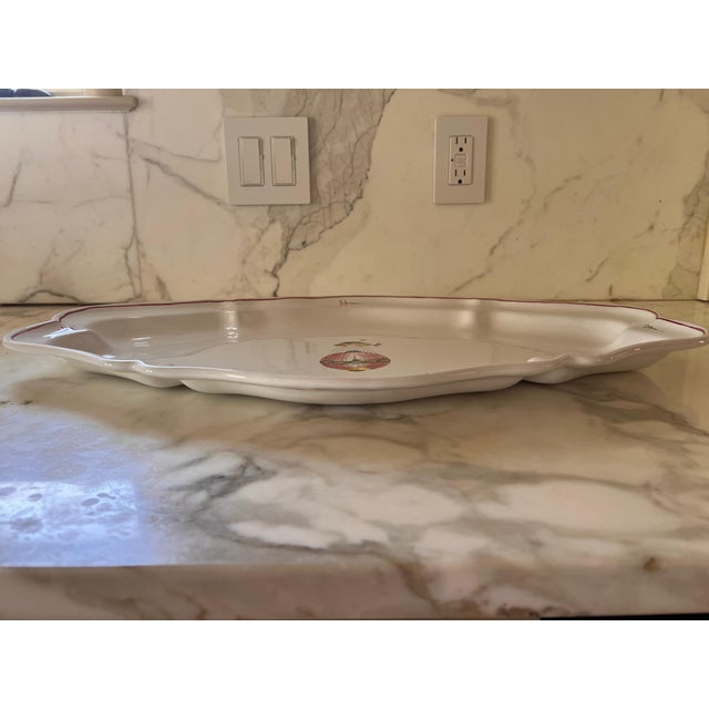 1990s French Country Pierre Deux Hot Air Balloon Handpainted Platter by Segries Moushers For Sale - Image 15 of 18