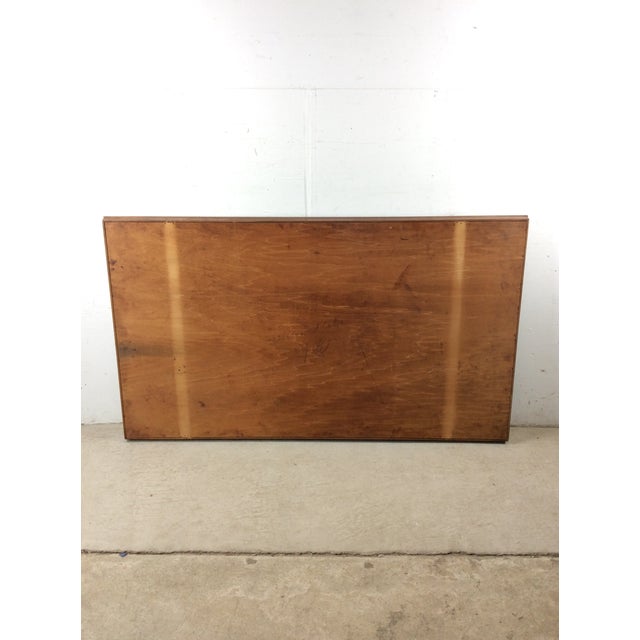 Mid Century Modern Long Rectangular Wall Mirror With Walnut Frame For Sale - Image 15 of 17