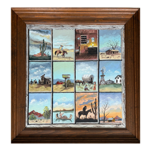 1950s Oil Painting - Visions of America