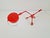 Metal Red Dog Kila Table Lamp on Wheels by Harry Allen for Ikea, 2000s For Sale - Image 7 of 8
