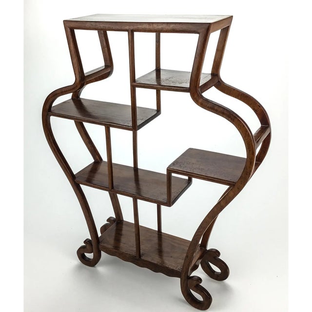 Tabletop Chinese Rosewood Etagere Display For Sale In Portland, ME - Image 6 of 11