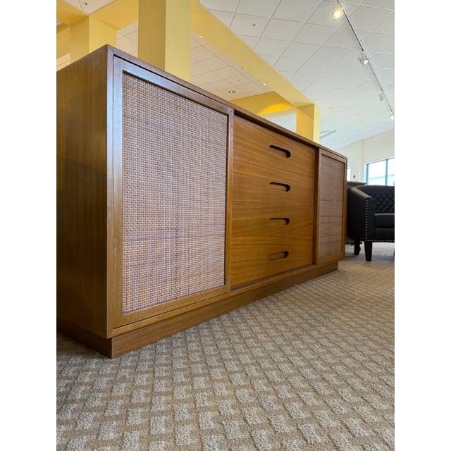 Mid-Century Modern Harvey Probber Mahogany and Cane Credenza For Sale - Image 11 of 12