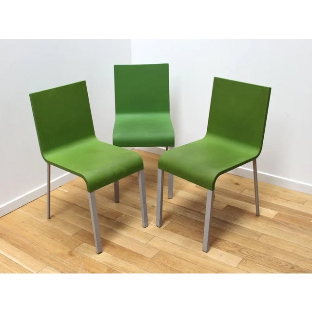 Plastic Vintage Green 03 Chair from Vitra For Sale - Image 7 of 7