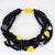 Contemporary Angela Caputi Black and Yellow Multi-Strand Resin Choker Necklace For Sale - Image 3 of 10