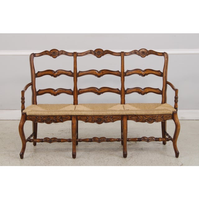 Age: Approx: 20 Years Old Details: Nice Rush Seat Country French Style Un-Marked As To Manufacture Condition: Excellent...