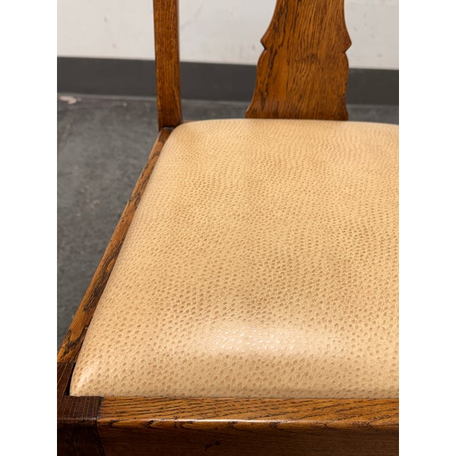 Antique Queen Anne Dining Side Chairs, Set of Four For Sale - Image 9 of 12