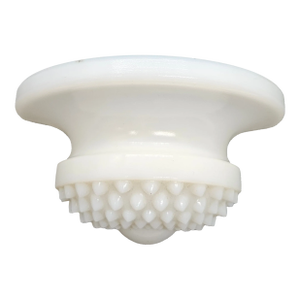 Vintage Milk Glass Wall Pocket, Hobnail