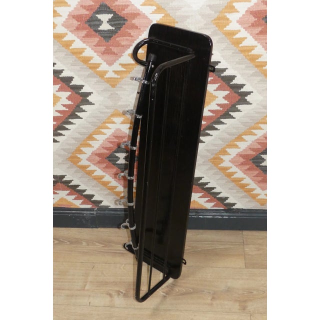 Bauhaus Black Wardrobe Rack in Wood and Metal For Sale - Image 6 of 8