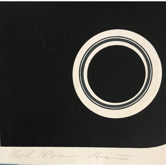 1970s 1971 "Spielkarte" German Abstract Modernist Limited Edition Silkscreen Signed Kraus For Sale - Image 5 of 9