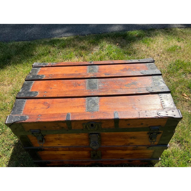 Late 19th Century Late 19th Century Antique American Trunk For Sale - Image 5 of 9