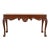 Baker Furniture Georgian Carved Mahogany Console or Sofa Table, Newly Refinished For Sale
