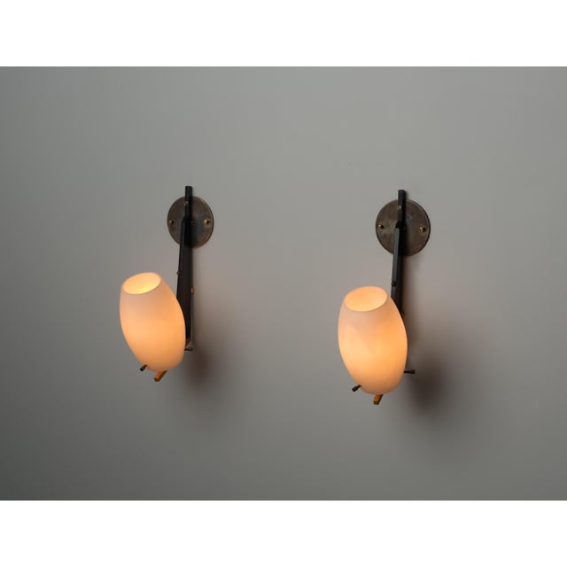 1950s Mid-Century Italian Wall Lamps, 1950s, Set of 2 For Sale - Image 5 of 8