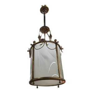 1940s French Louis XVI Style Bronze Lantern