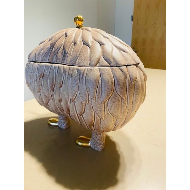 Pink Haas Brothers for L’Objet “Lukas” Monster Tureen - 24k Gold, Sculptural Centerpiece, Discontinued, Brand New in Gift Box For Sale - Image 8 of 10