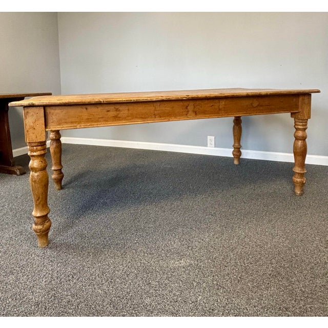 Wood 19th Century English Pine Table For Sale - Image 7 of 10