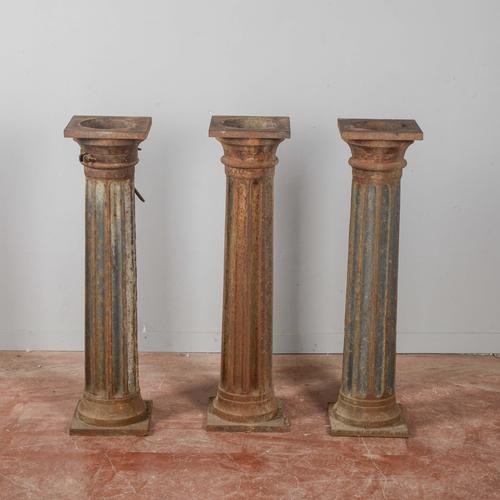 Antique Cast Iron Columns For Sale - Image 9 of 9