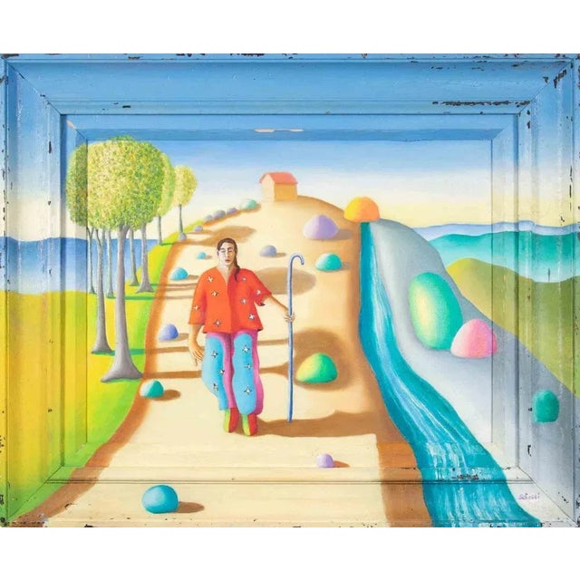 1990s Paolo Scheggi, Metamelancholy, Oil Painting, 1990s For Sale - Image 5 of 5