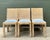 Vintage Woven Rattan Dining Chairs in Quadrille For Sale - Image 12 of 18