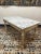 Neoclassical Parcel and Gilt Wood Coffee Table with Marble Top For Sale - Image 5 of 5