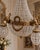 French Late 20th Century French Artisan Louis XVI Gold Bronze Chandelier For Sale - Image 3 of 18