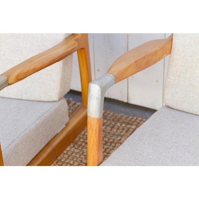 Pair of Mid-Century Style Club Chairs For Sale - Image 9 of 12