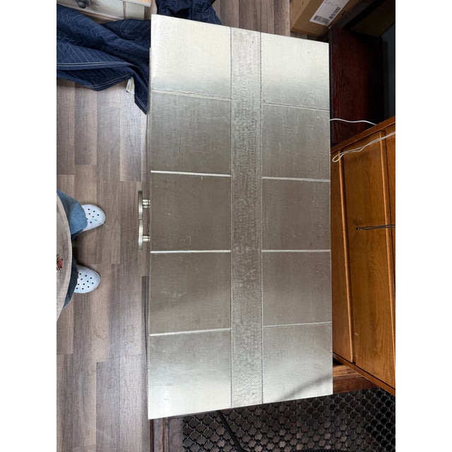 Wood Jonathan Adler Talitha Cabinet in Nickel For Sale - Image 7 of 11