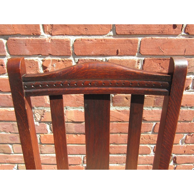 Classic English Dining Table & Set of Four English Solid-Oak Dining Chairs, With Barley Twist Legs and Drop-in Seats. For Sale - Image 4 of 8