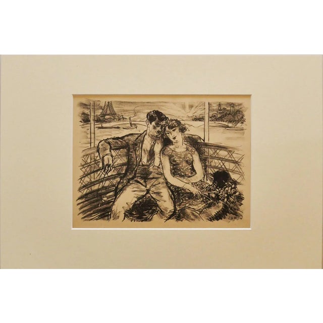 Paris is a beautiful lithograph artwork realized by the artist Aldo Caron. Signed on the lower right. The state of...
