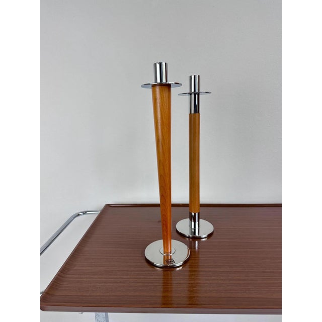 Candlesticks from SKS, Germany, 1970s, Set of 2 For Sale - Image 6 of 6