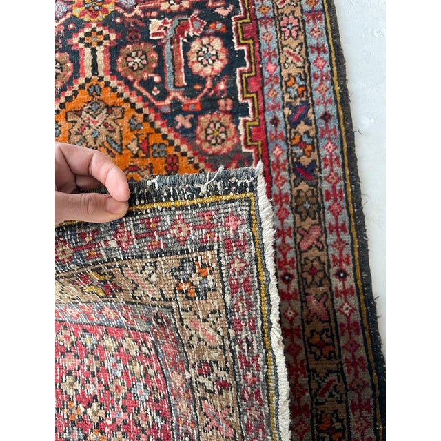 Textile Antique Runner KISSING LIONS LEOPARDS with Duel Feline Subjects Rug 2.11 x 10.6 For Sale - Image 7 of 13